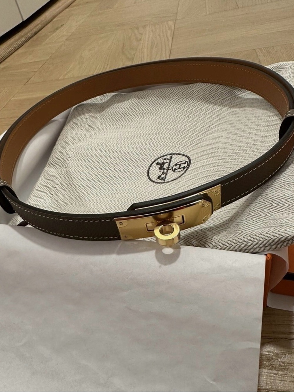 Authentic BNIB HERMES KELLY BELT